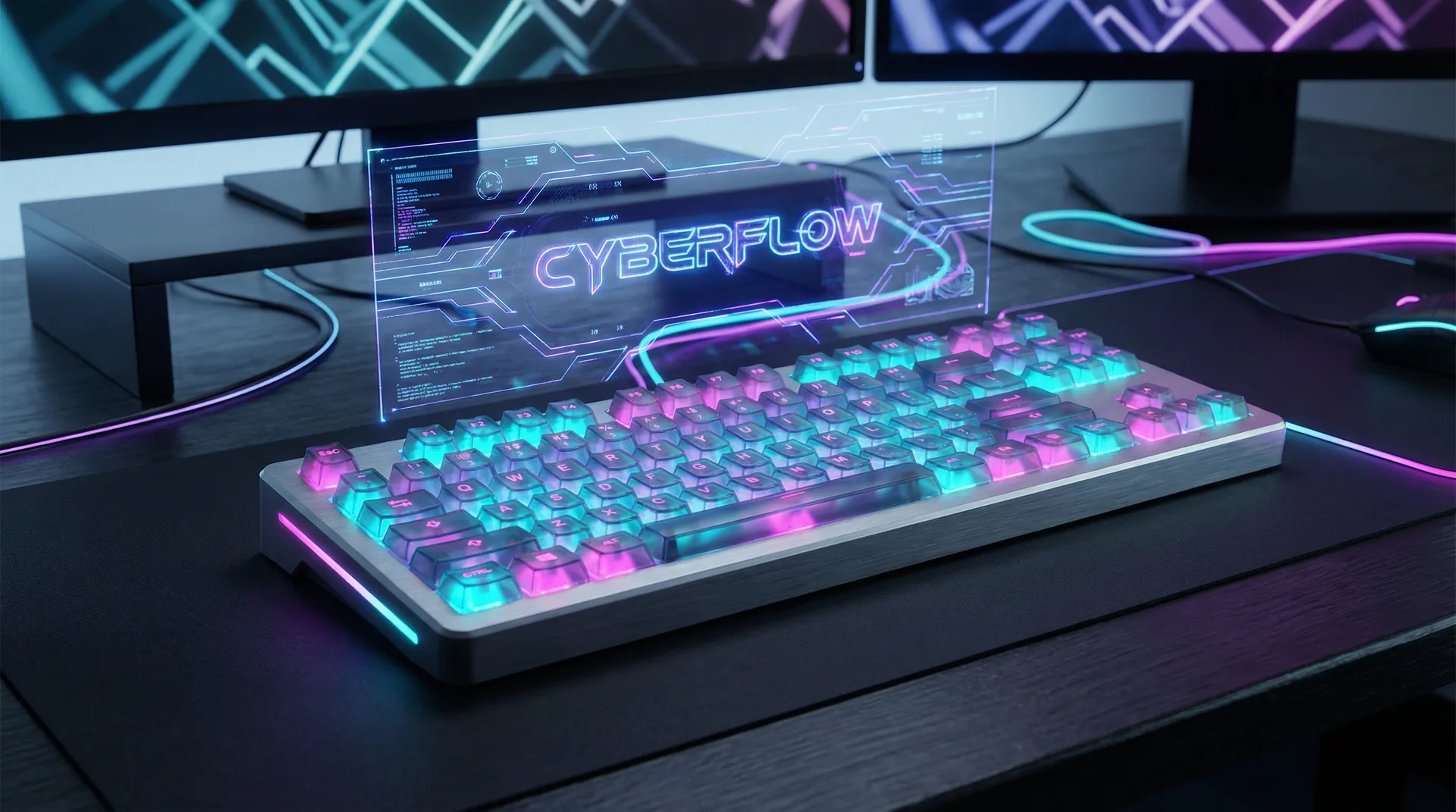 赛博朋克风格机械键盘 - 电竞下注 外设评测